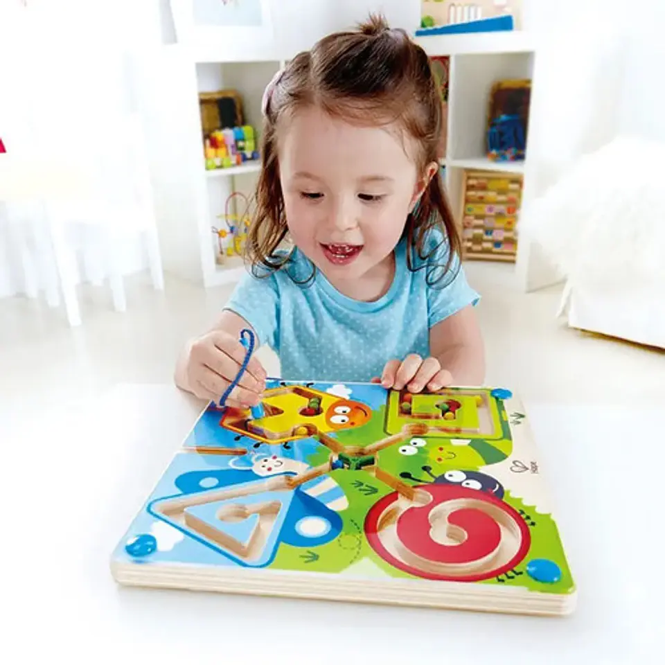 Juego Laberinto Magnetico Didactico De Madera 8
