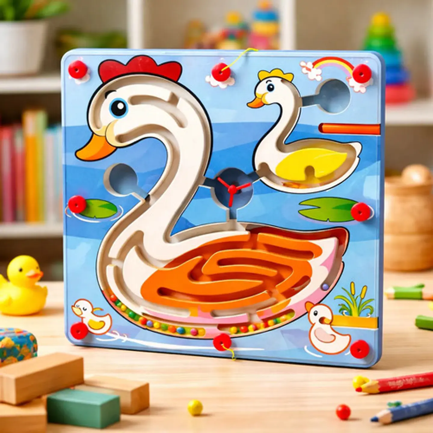 Juego Laberinto Magnetico Didactico De Madera 17