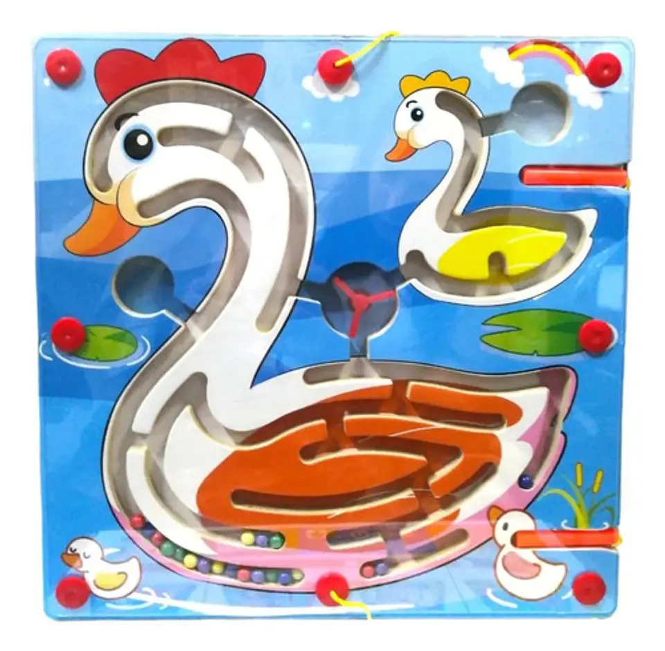 Juego Laberinto Magnetico Didactico De Madera 18