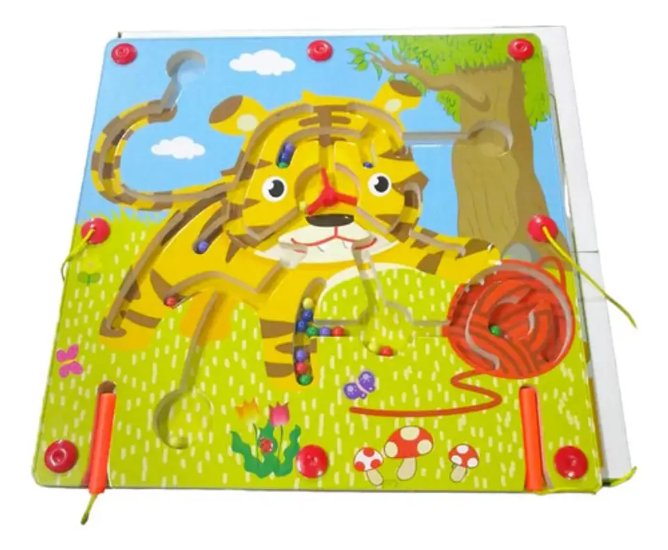 Juego Laberinto Magnetico Didactico De Madera 21