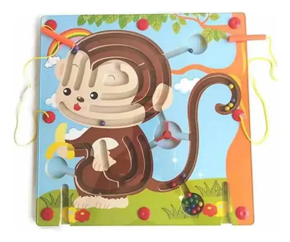 Juego Laberinto Magnetico Didactico De Madera 27
