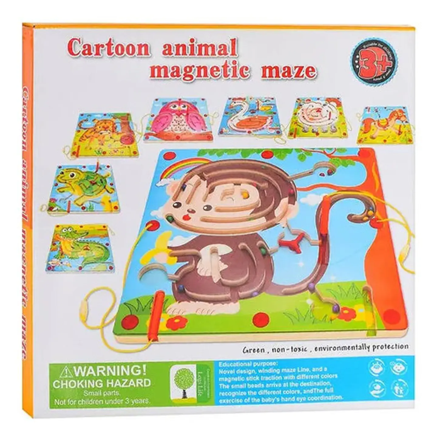 Juego Laberinto Magnetico Didactico De Madera 29