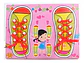 Tablero De Zapatos Para Amarrar Cordones Educativo Niños  - Miniatura 3