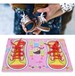 Tablero De Zapatos Para Amarrar Cordones Educativo Niños  - Miniatura 4