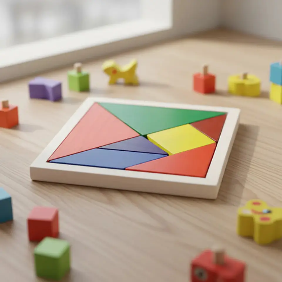 Tangram De Madera Didactico Juguete De Madera Mayoristas 1