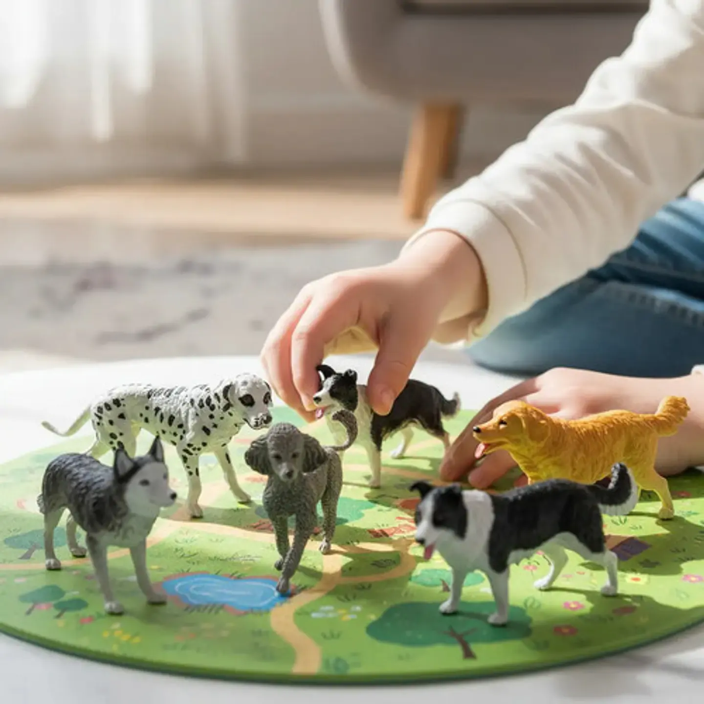 Set X6 Animales Macizos Perros Domesticos Maqueta Reales 5