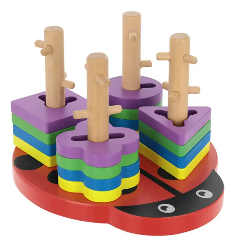 Juego De Encaje Didáctico Obstáculo Montessori Rompecabeza 2