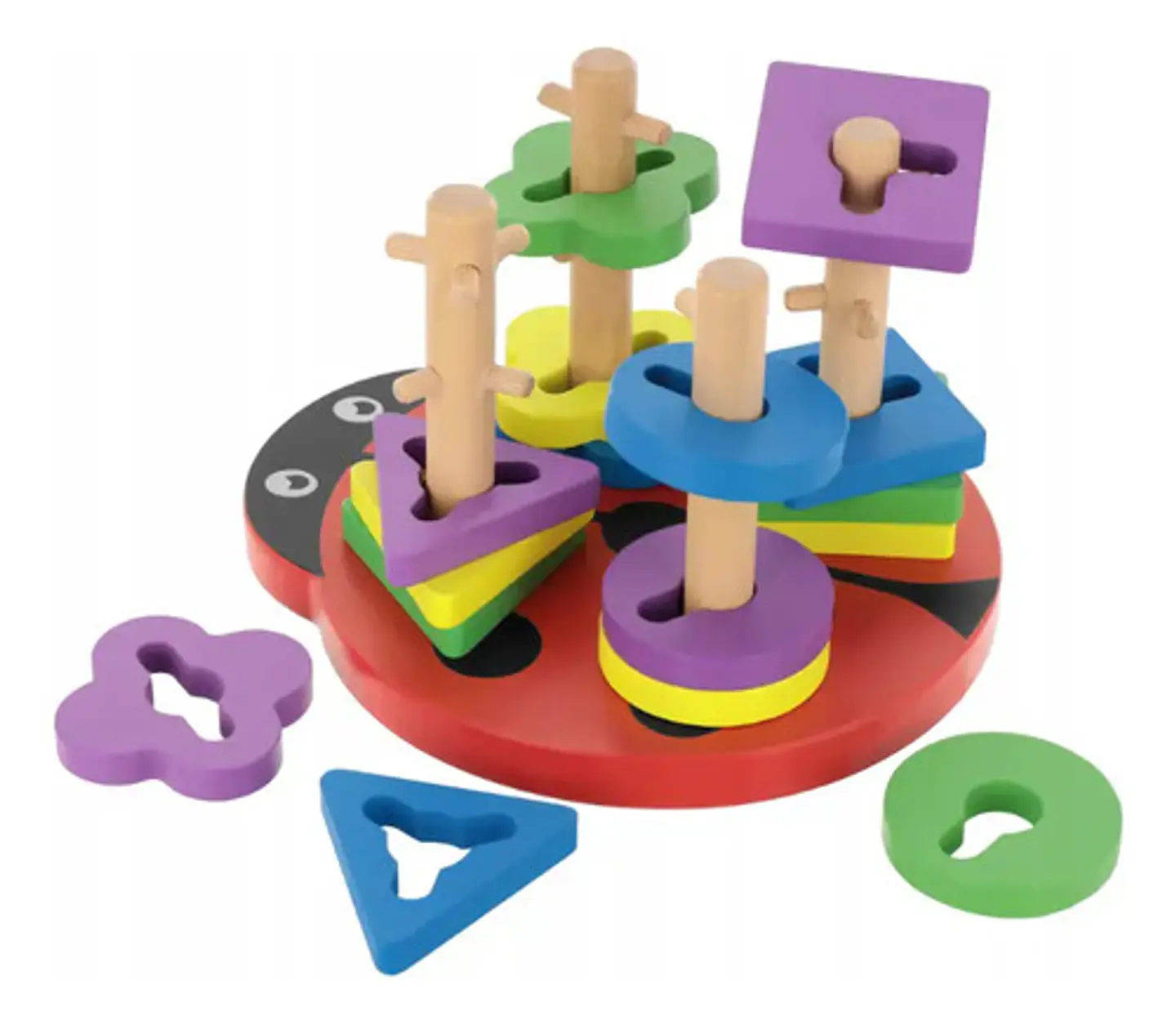 Juego De Encaje Didáctico Obstáculo Montessori Rompecabeza 4