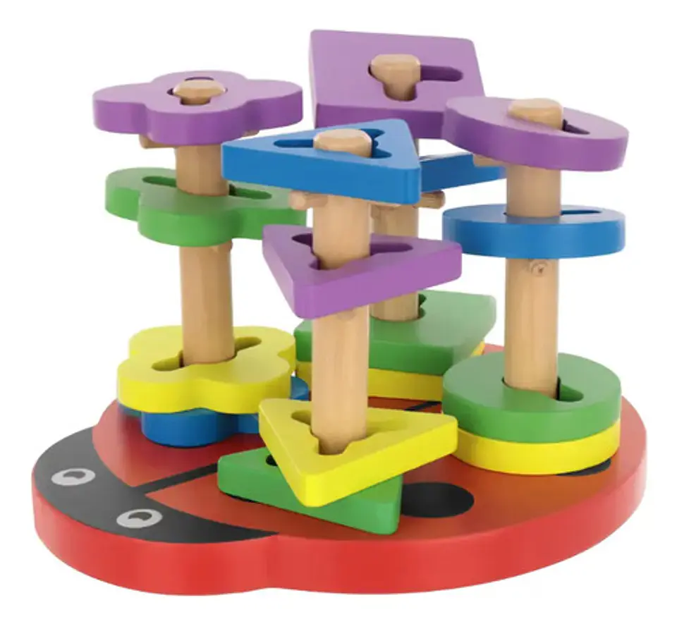 Juego De Encaje Didáctico Obstáculo Montessori Rompecabeza 5