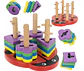 Juego De Encaje Didáctico Obstáculo Montessori Rompecabeza - Miniatura 6