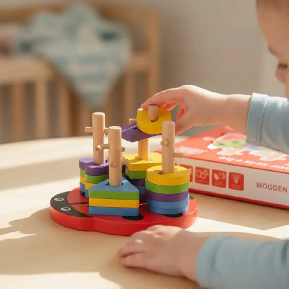 Juego De Encaje Didáctico Obstáculo Montessori Rompecabeza 9