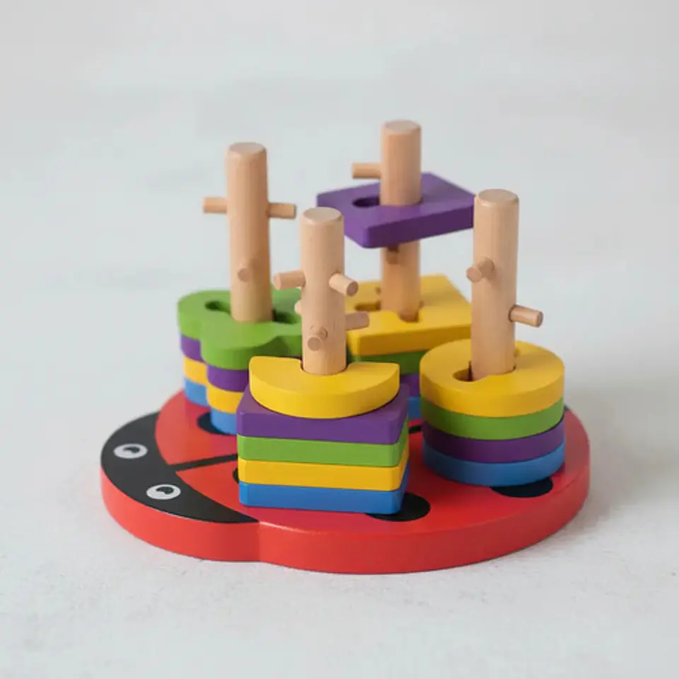 Juego De Encaje Didáctico Obstáculo Montessori Rompecabeza 10