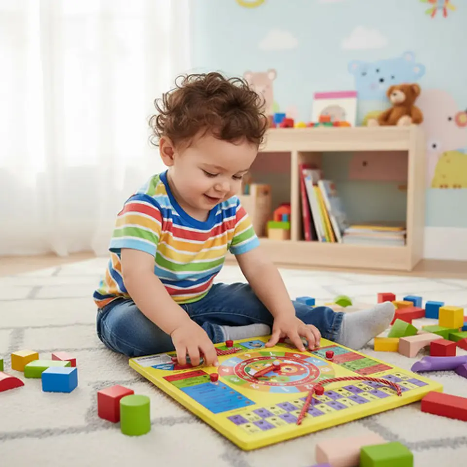 Rompecabezas Didáctico De Reloj Infantil Calendario 30x30cm 2
