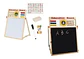 Tablero Didáctico Doble Magnético Juguete Madera Abaco 214 Beige - Miniatura 3