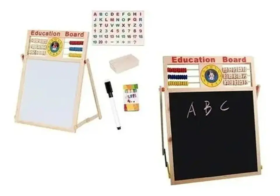 Tablero Didáctico Doble Magnético Juguete Madera Abaco 214 Beige 3