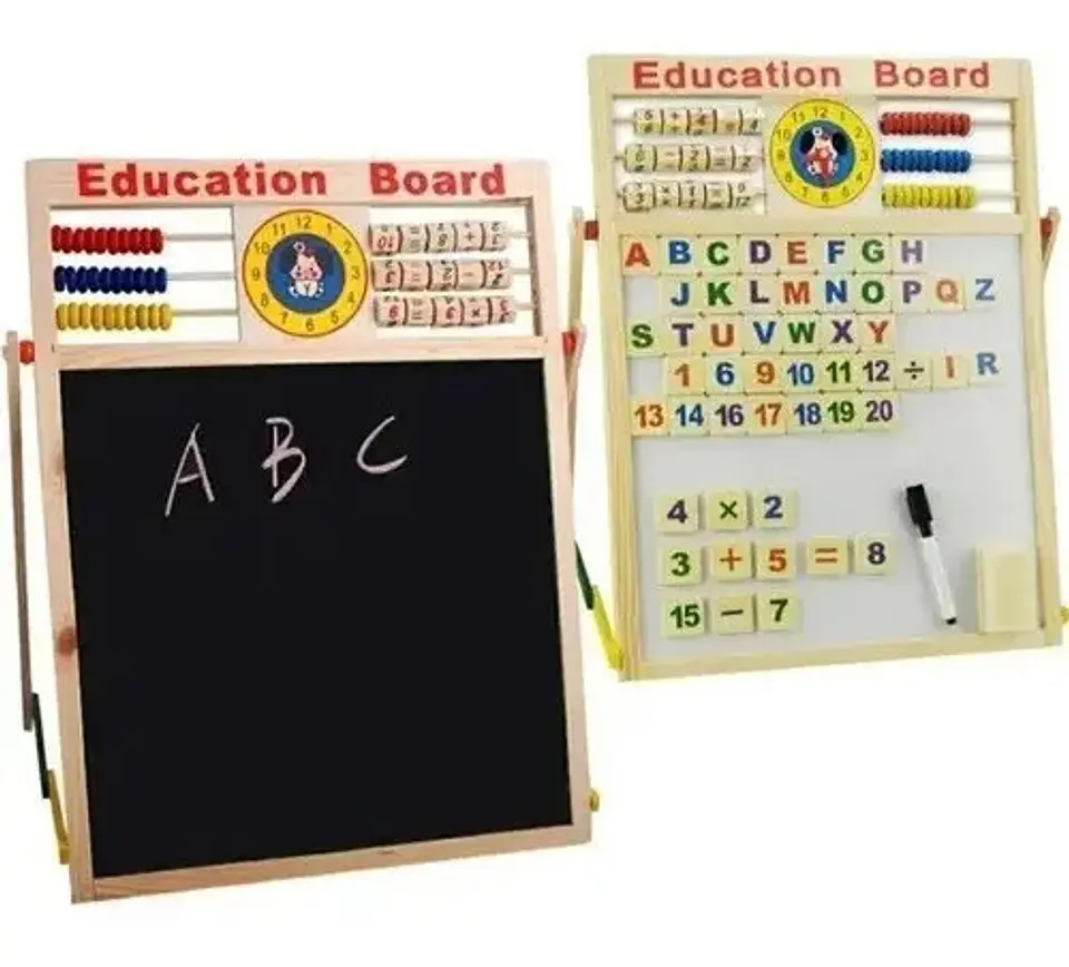 Tablero Didáctico Doble Magnético Juguete Madera Abaco 214 Beige 5