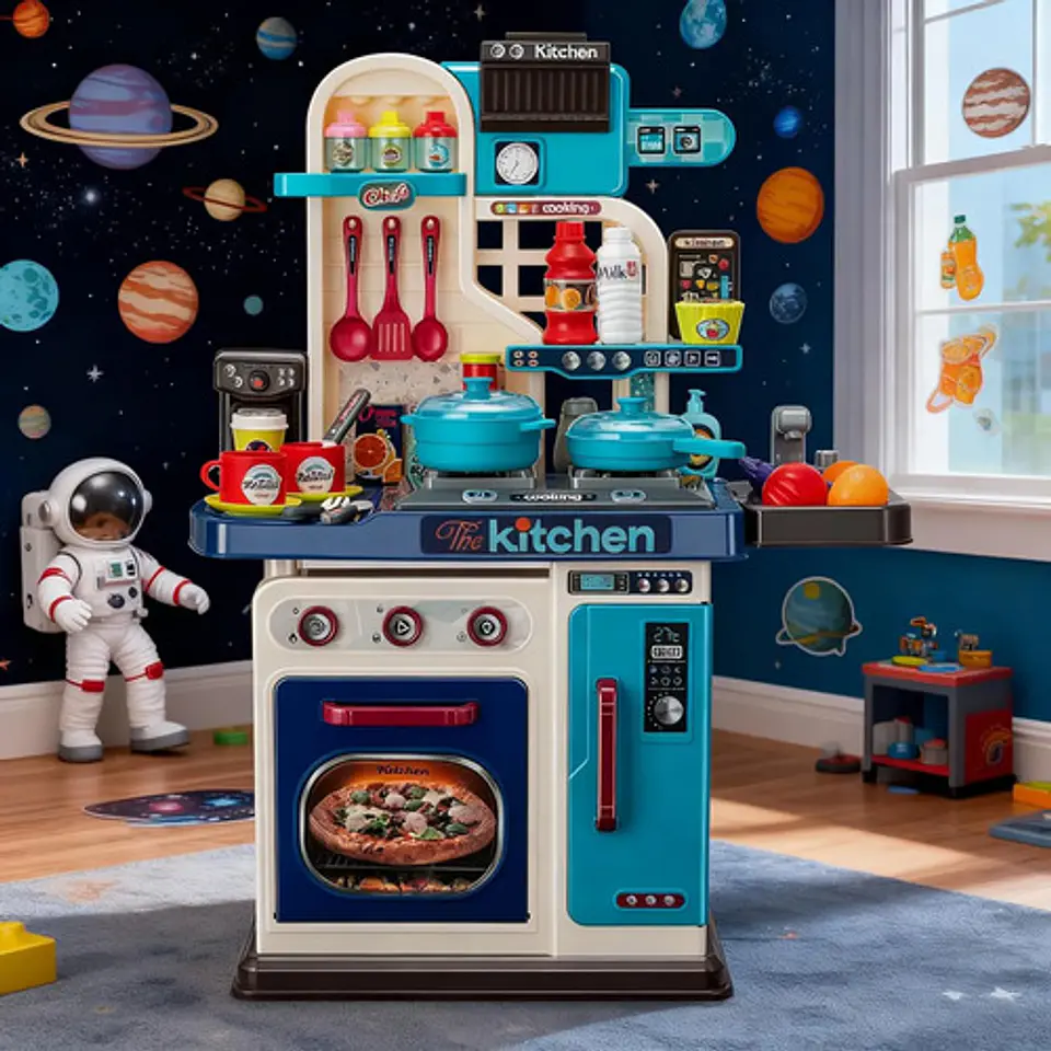 Cocina Grande De Juguete Para Niñas Con Luz Y Sonido 1