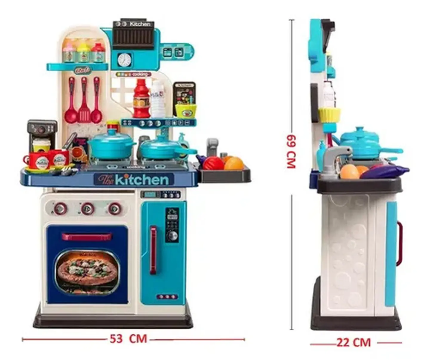 Cocina Grande De Juguete Para Niñas Con Luz Y Sonido 2