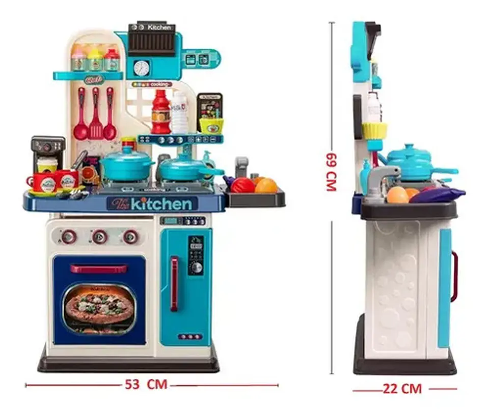 Cocina Grande De Juguete Para Niñas Con Luz Y Sonido 2