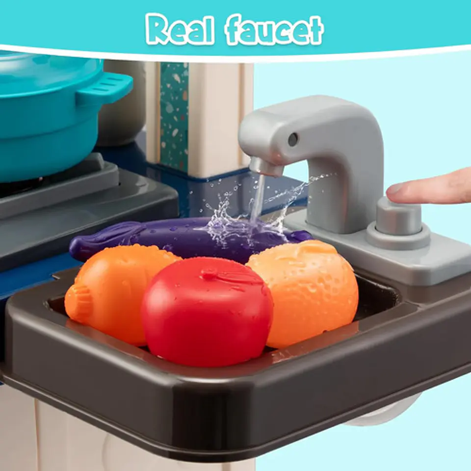 Cocina Grande De Juguete Para Niñas Con Luz Y Sonido 5