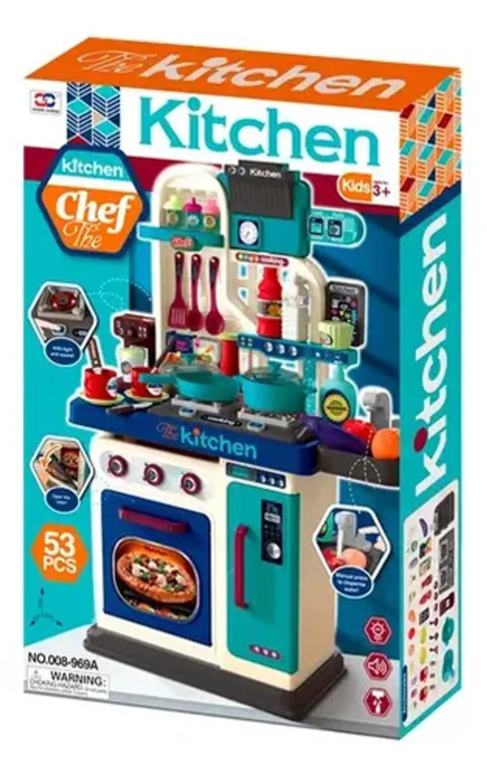 Cocina Grande De Juguete Para Niñas Con Luz Y Sonido 6