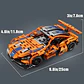 Auto Deportivo Armable Achko 1:16 Naranja Control Remoto Abs Todo Terreno - Miniatura 5