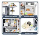 Cocina Juguete Realista Sonido Luz Vapor Agua Niños 95 Alto Color Gris - Miniatura 4