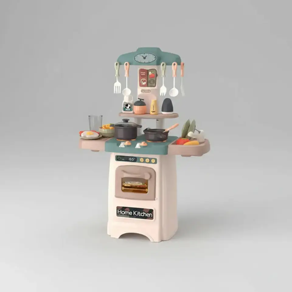 Set Cocina De Juguete Niñas Infantil Agua Sonidos Y Luz Azul 889-175 7