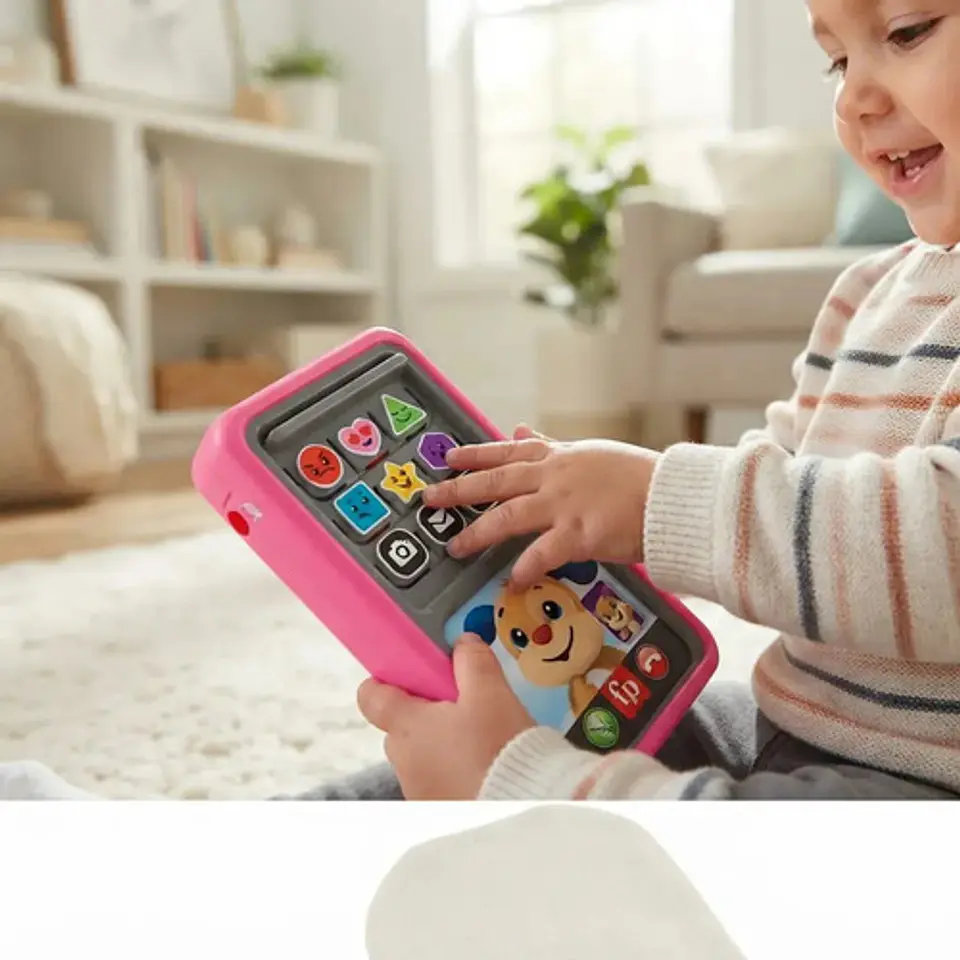 Teléfono De Aprendizaje Fisher-price Pink - Mattel Hnm82 3