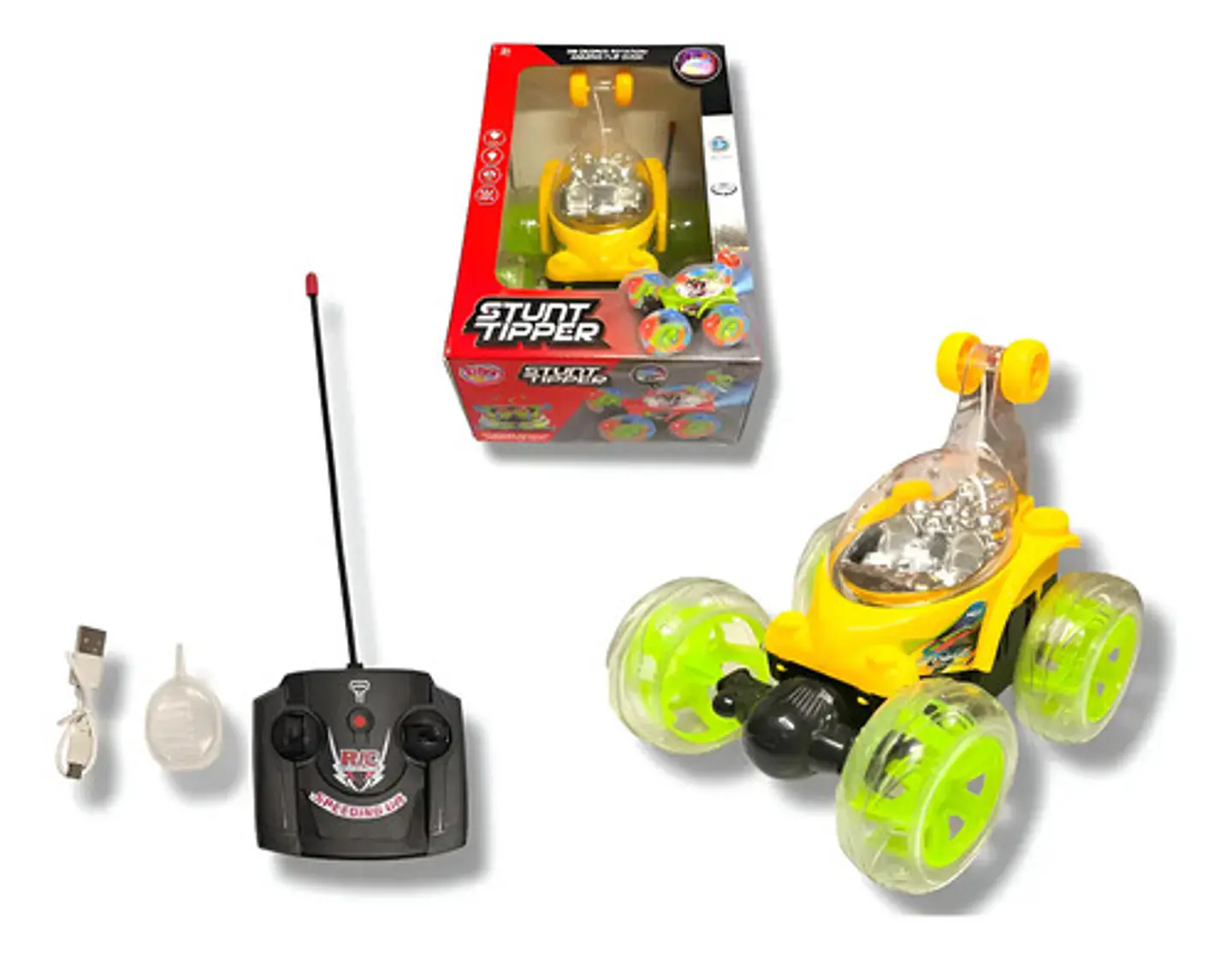 Carro Loco 360 Control Remoto Batería Recargable Y Humos 1