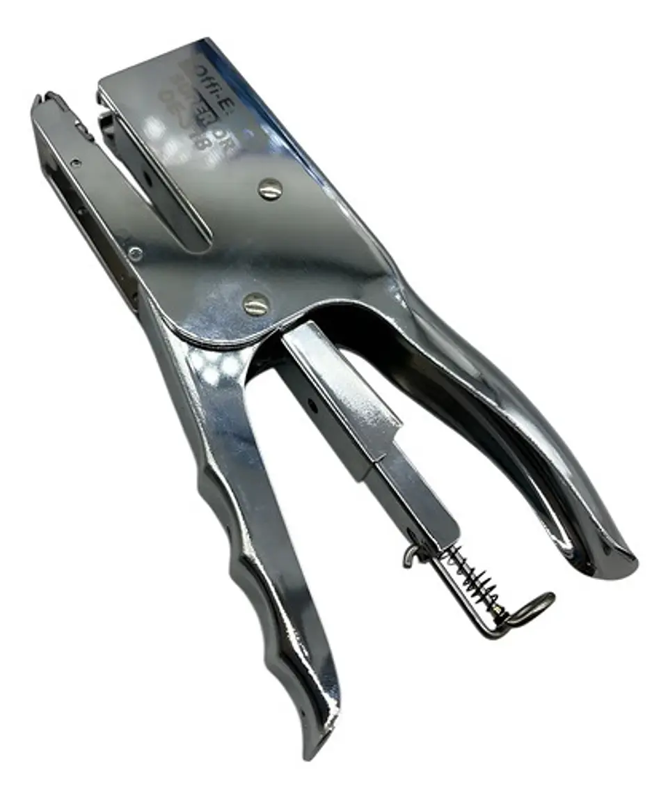 Cosedora Industrial Oe-318 45 Hojas Offiesco Metálico Grapa Color Plateado 0 3