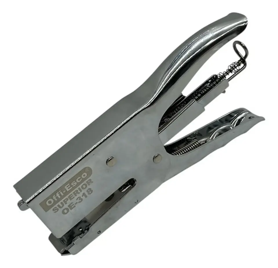 Cosedora Industrial Oe-318 45 Hojas Offiesco Metálico Grapa Color Plateado 0 4