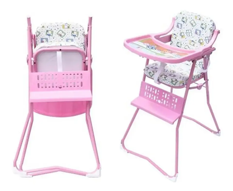 Silla Comedor Plegable Para Bebe Niña Y Niño Azul 1