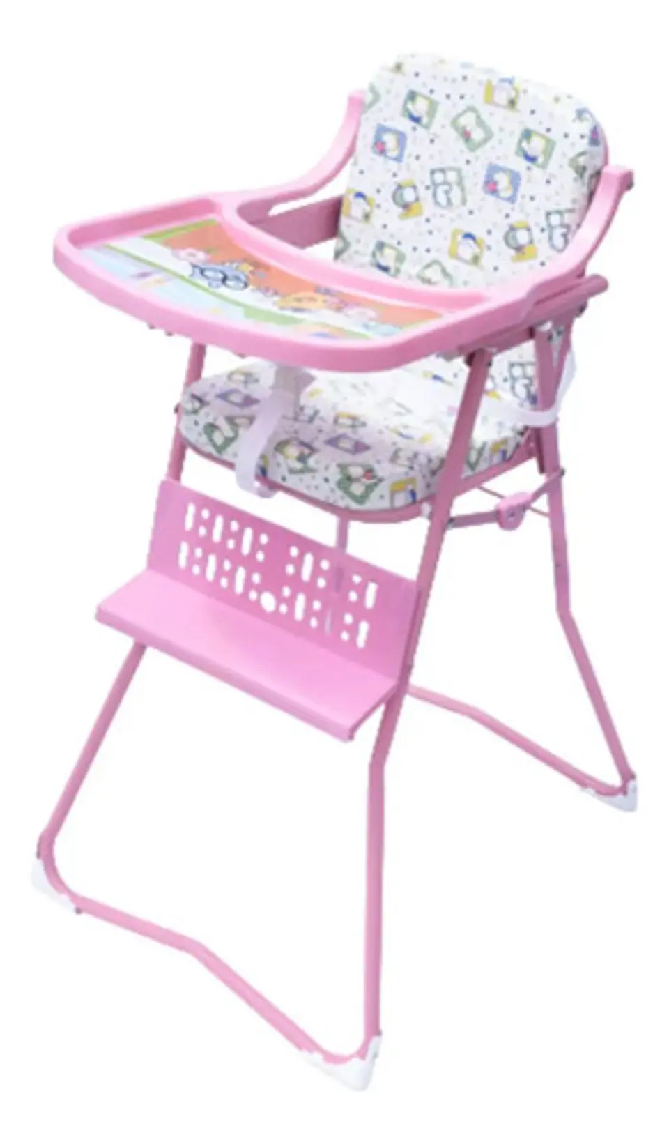 Silla Comedor Plegable Para Bebe Niña Y Niño Azul 3