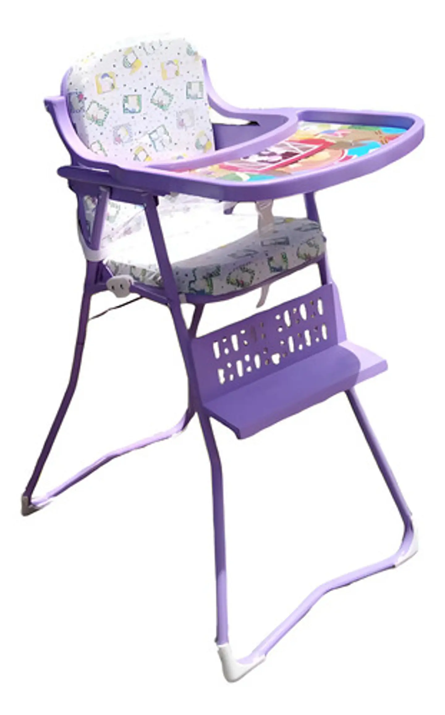 Silla Comedor Plegable Para Bebe Niña Y Niño Azul 10