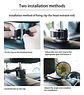 Ventilador Portatil Usb Flexible Adhesivo Cabecero De Carro - Miniatura 6