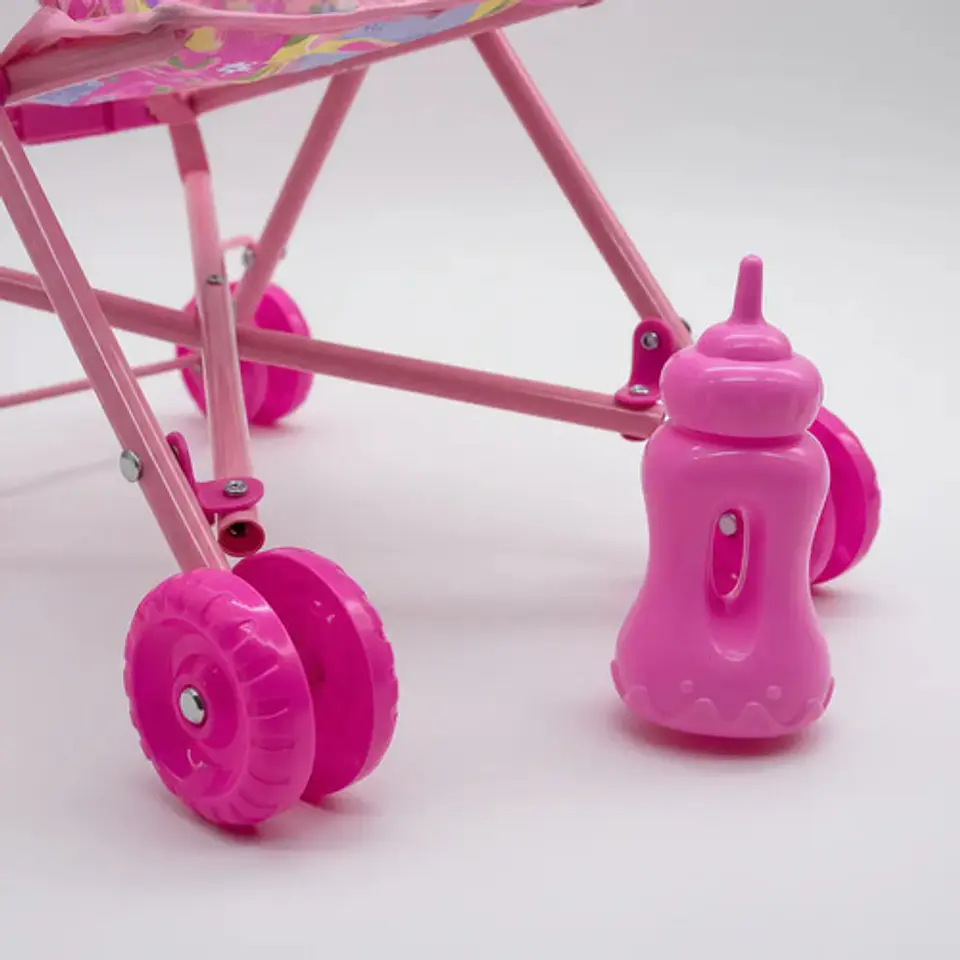 Cochecito Plegable Para Muñecas Luna Bebé Modelo E012-1 5