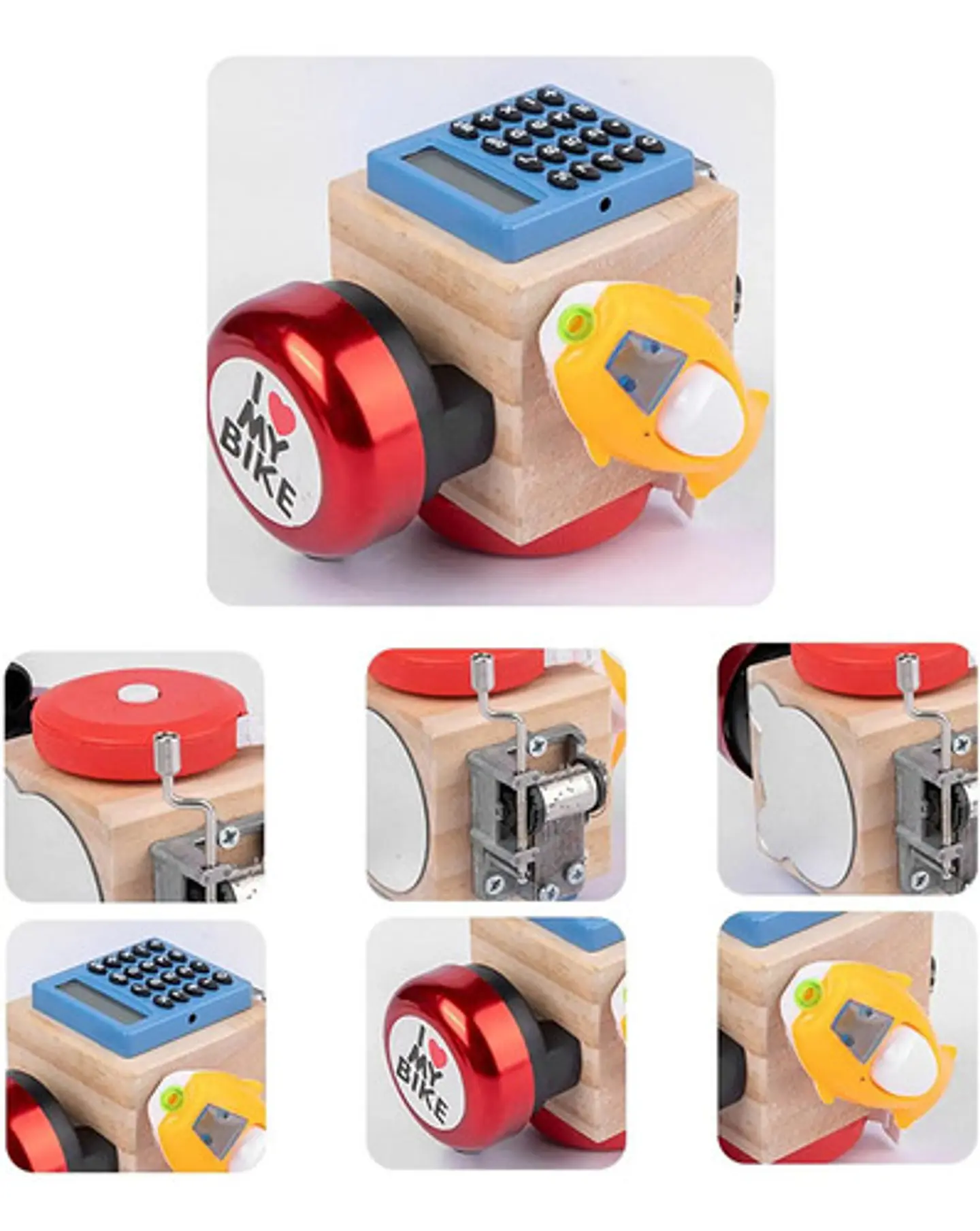 Fidget Cubo Multifuncional Caja Musical Dino Spin 6 Caras 4