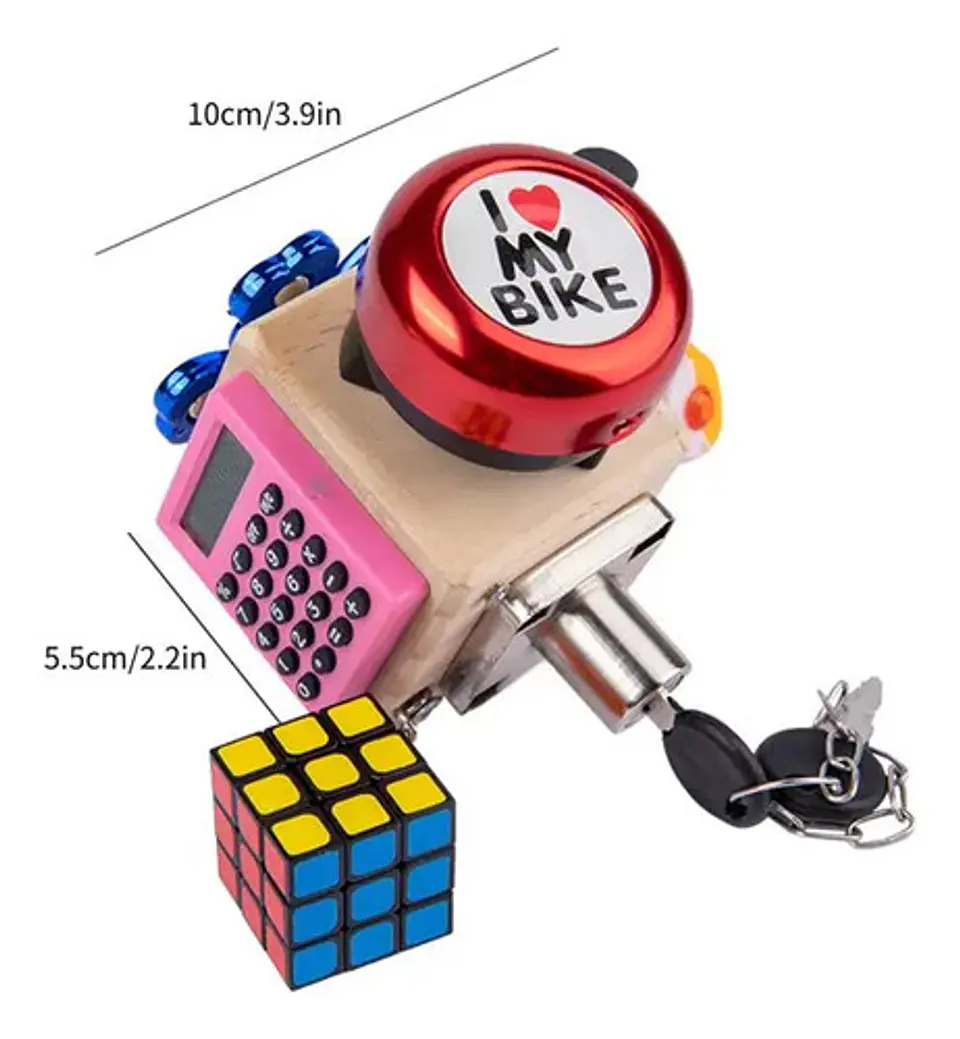 Fidget Cubo Multifuncional Caja Musical Dino Spin 6 Caras 13