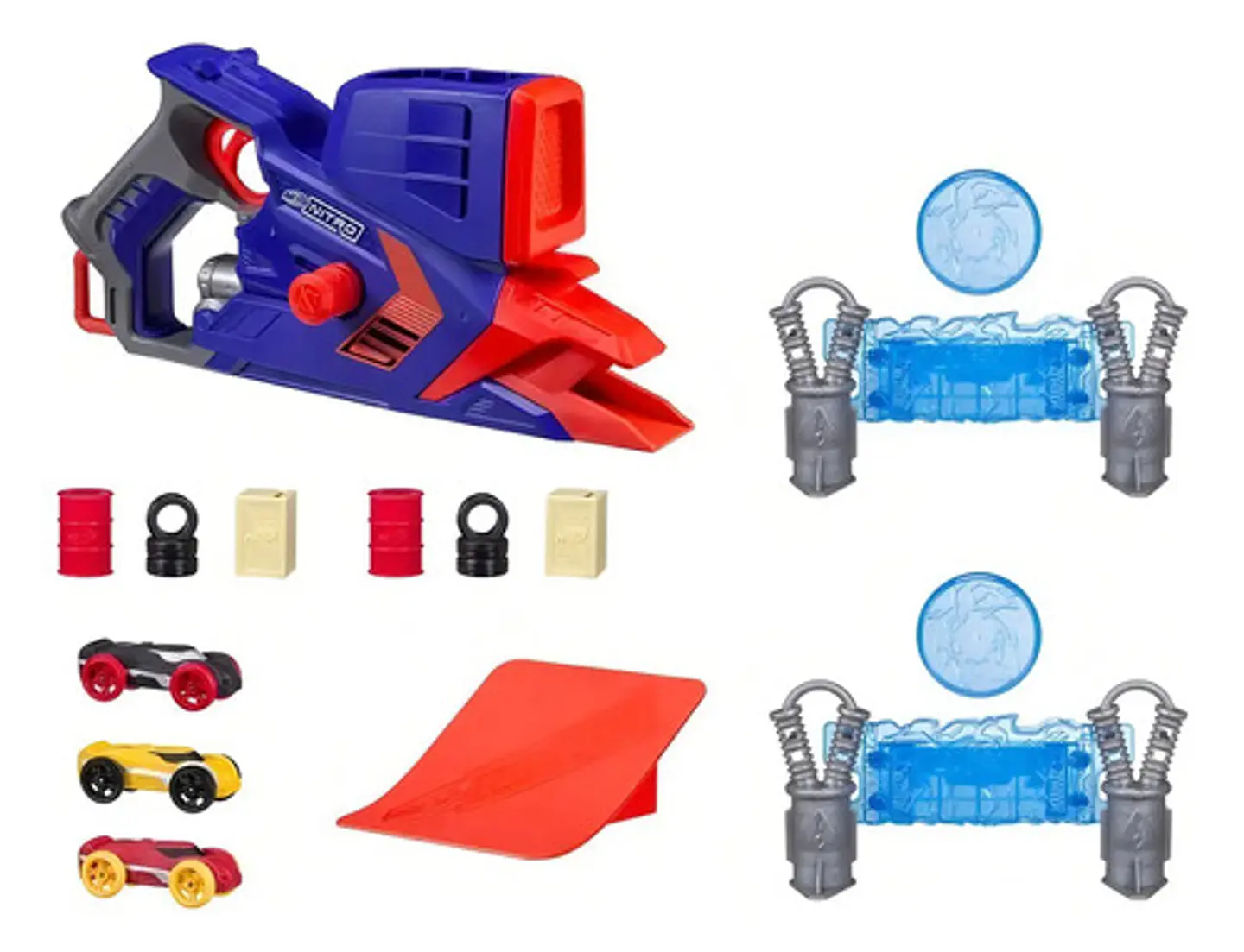 Lanzador De Coches Hasbro Flashfury Chaos C0788 Nerf Nitro Awesome Blue 2