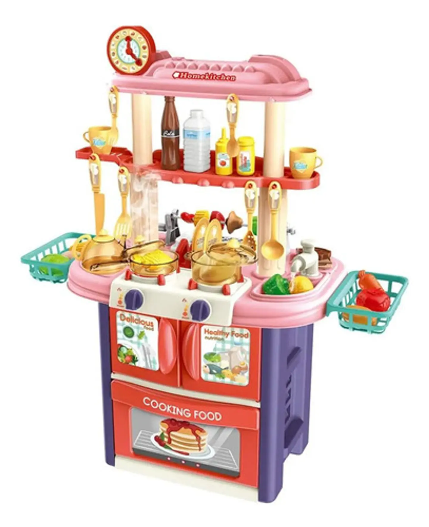 Cocina Juguete Infantil Asador Bbq Con Comida Y Accesorios 1