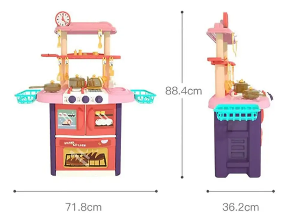 Cocina Juguete Infantil Asador Bbq Con Comida Y Accesorios 2