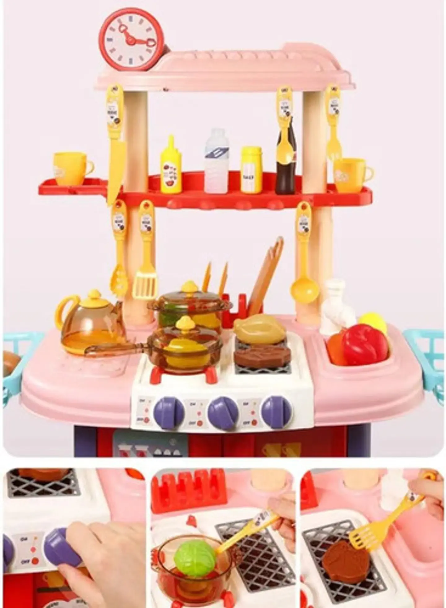 Cocina Juguete Infantil Asador Bbq Con Comida Y Accesorios 3