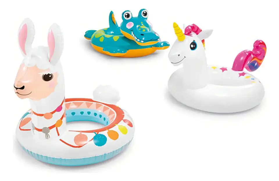 Flotador Bebes Salvavidas De Animales Para Piscina Intex Niñ Color Multicolor 4
