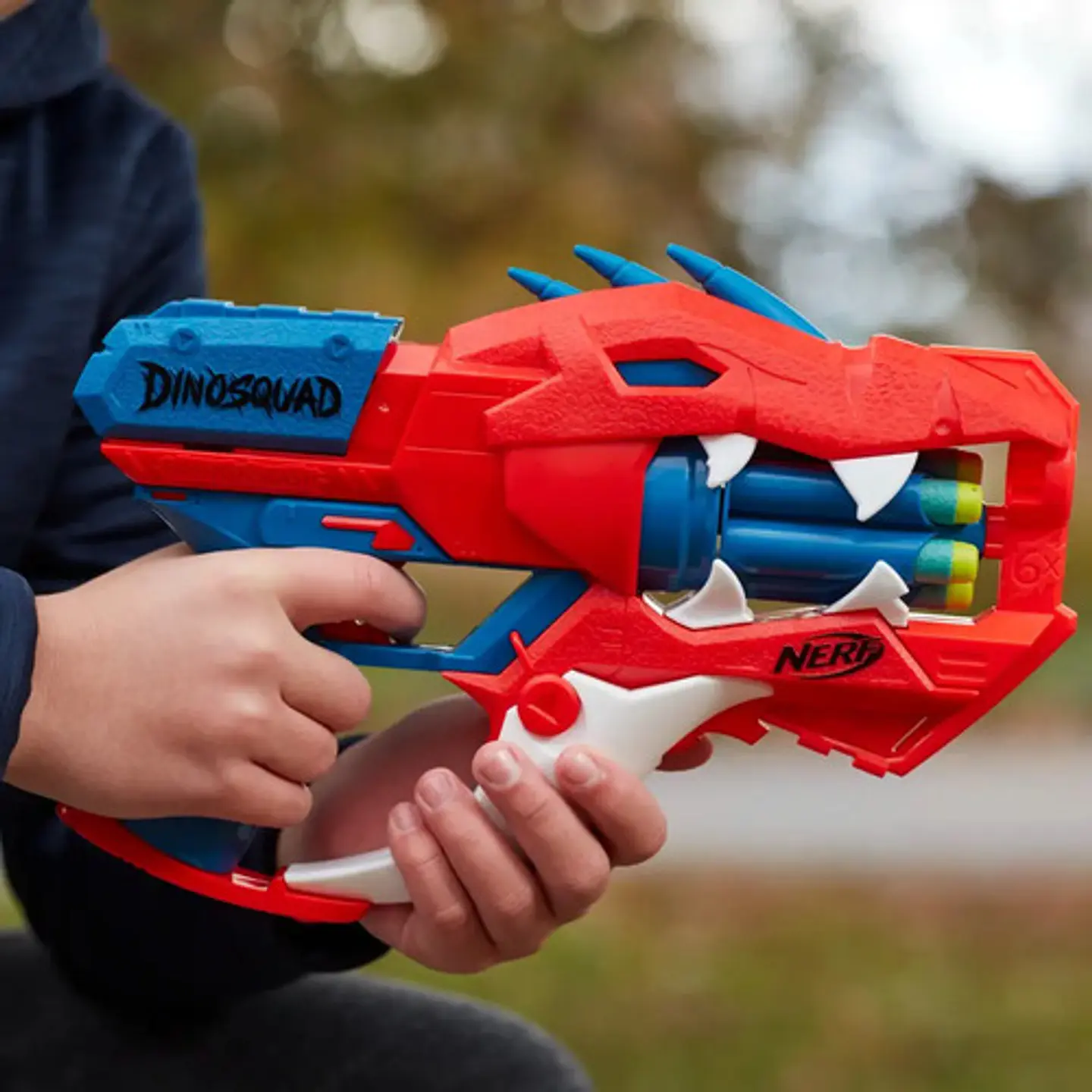 Lanzador Nerf Dinosquad Raptor Slash 6 Dardos Rojo 1
