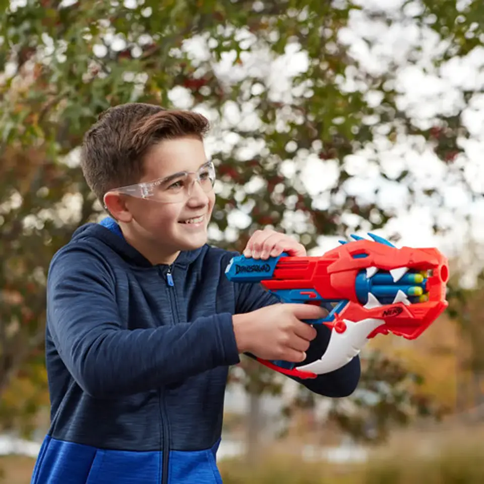 Lanzador Nerf Dinosquad Raptor Slash 6 Dardos Rojo 3