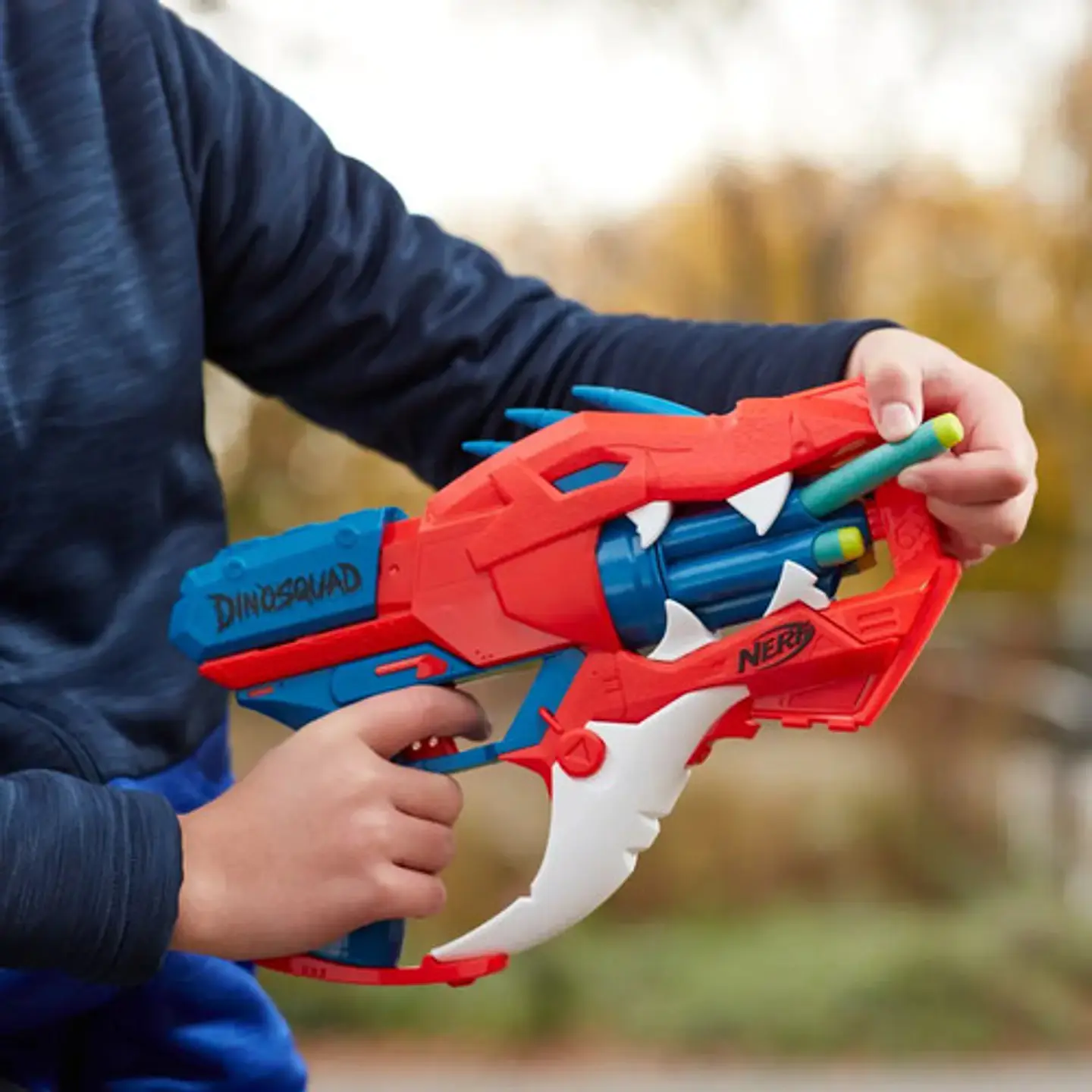 Lanzador Nerf Dinosquad Raptor Slash 6 Dardos Rojo 5