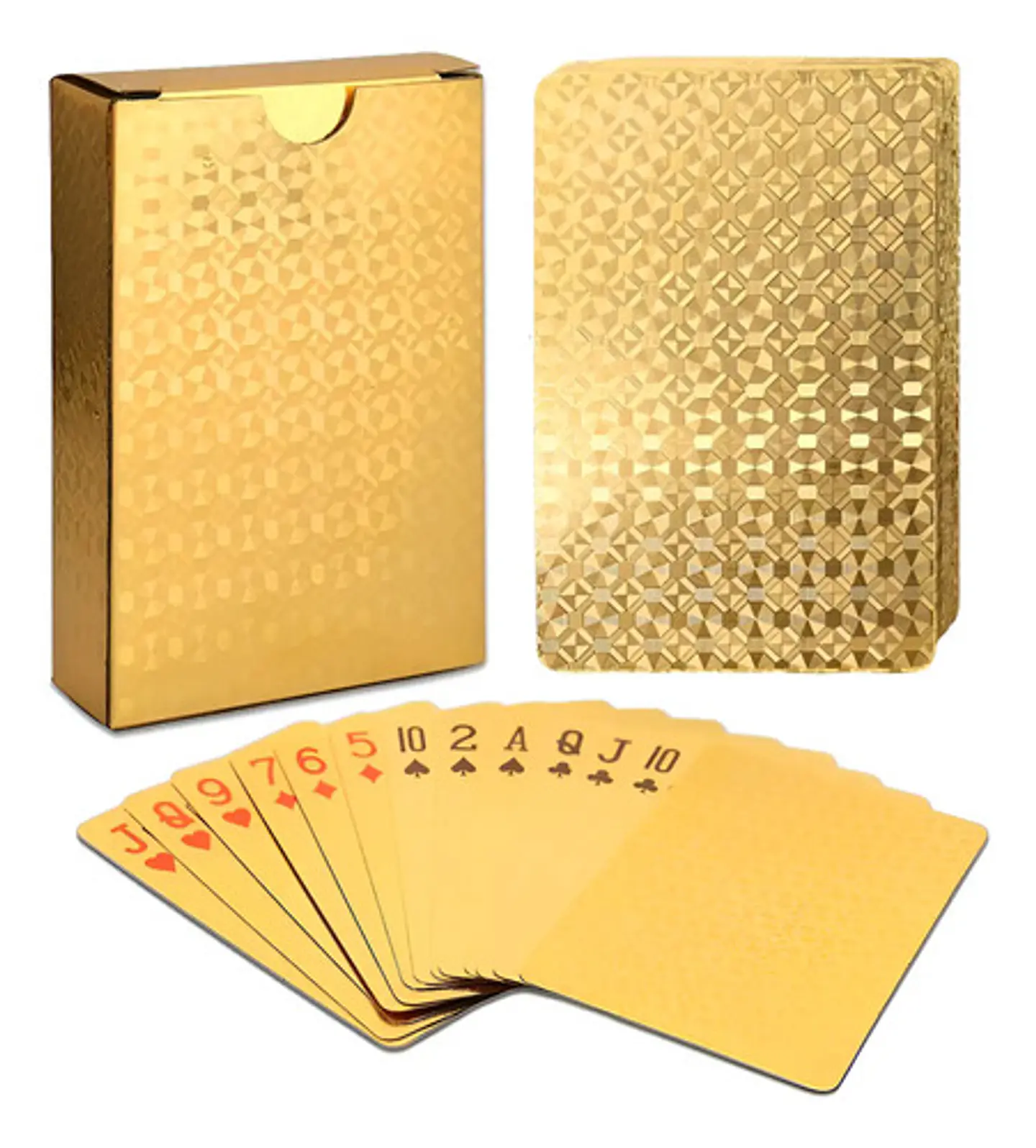Mega Cartas Baraja De Poker Cartas Dorado D Lujo Ultra Fino 2
