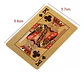 Mega Cartas Baraja De Poker Cartas Dorado D Lujo Ultra Fino - Miniatura 5