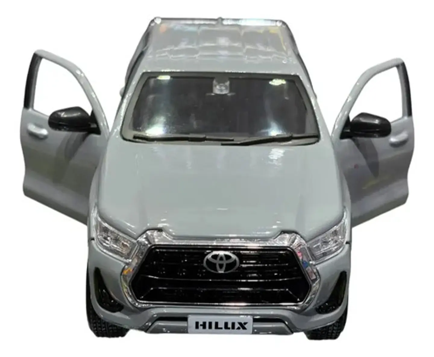 Toyota Hilux 1:27 Maisto Gris 4